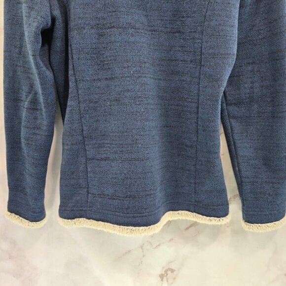 Kuhl Pullover Women Small Blue Plush Mock Sweater Teddy Sherpa Lined Alfpaca - Picture 7 of 10